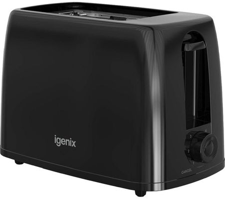 IGENIX IGT0245B 2-Slice Toaster - Black, Black