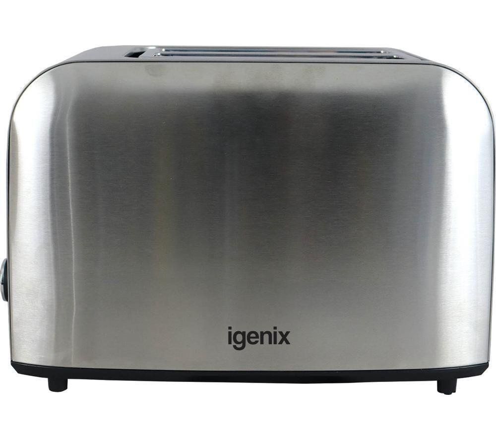 IGENIX IGT0209SS 2-Slice Toaster - Stainless Steel, Stainless Steel - Image 1