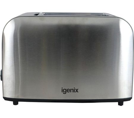 IGENIX IGT0209SS 2-Slice Toaster - Stainless Steel, Stainless Steel