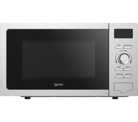 IGENIX IGMS02080SS Solo Microwave - Silver, Silver/Grey