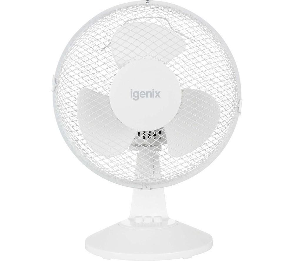 IGENIX DF9010 Portable 9" Desk Fan - White, White - Image 1
