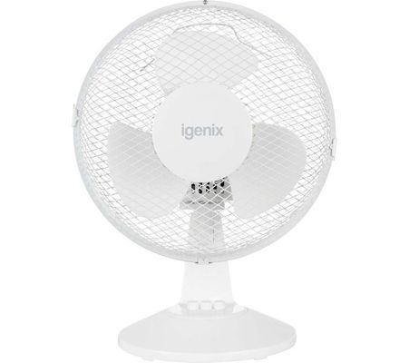 IGENIX DF9010 Portable 9" Desk Fan - White, White
