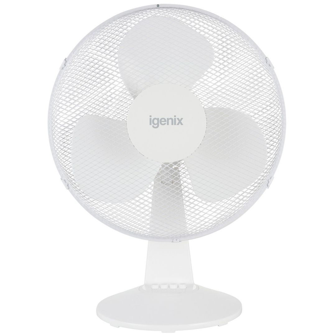 Igenix Desk Fan - White - White / 16in - Image 1