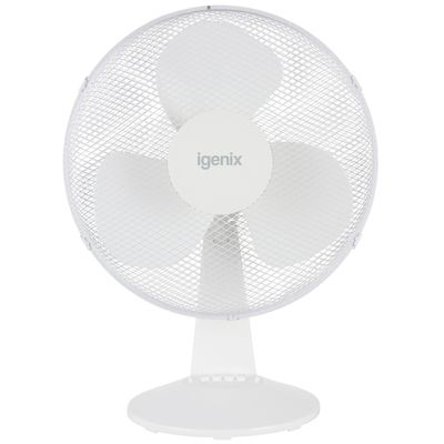 Igenix Desk Fan - White - White / 16in