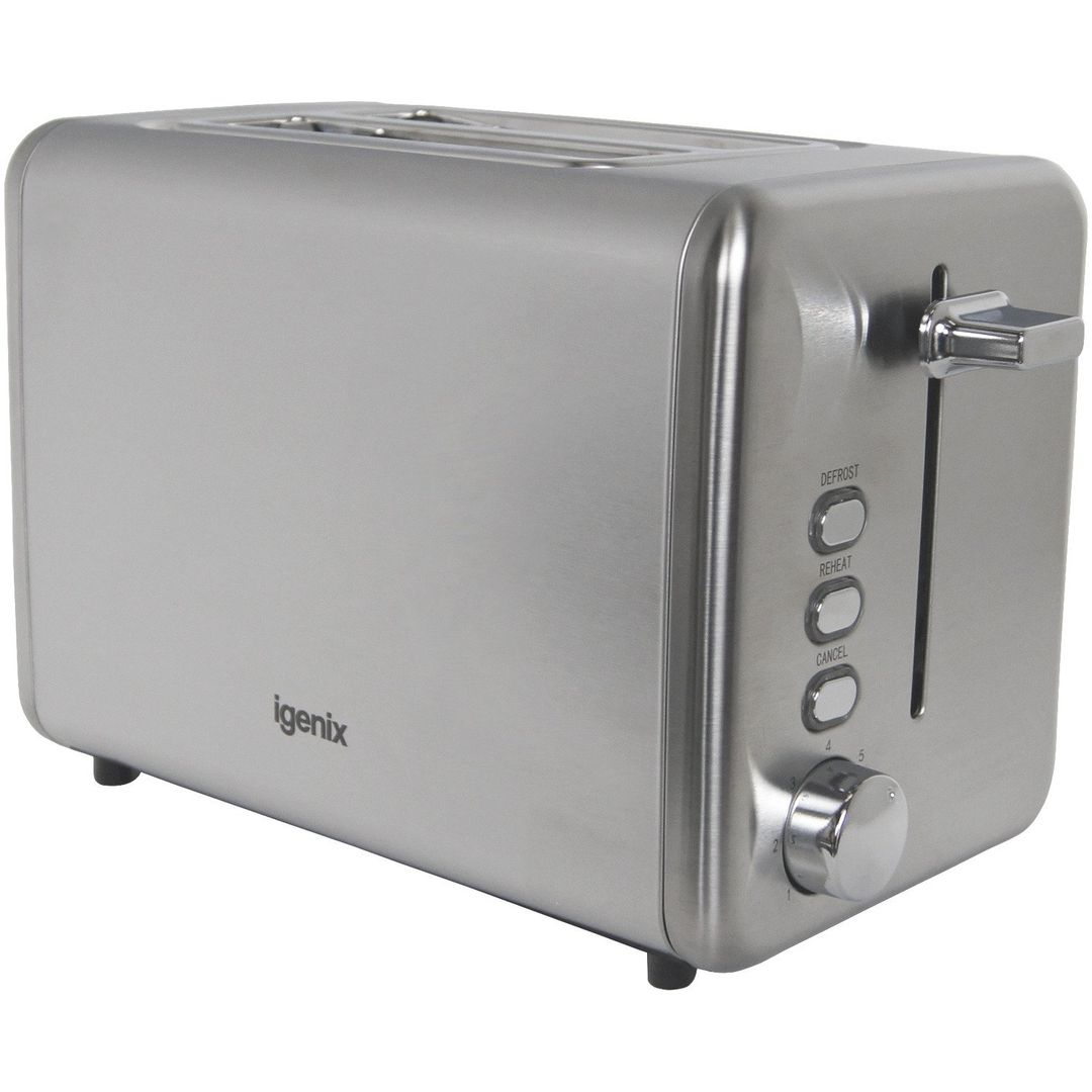 IGENIX IG3202 2-Slice Toaster - Stainless Steel, Stainless Steel - Image 1