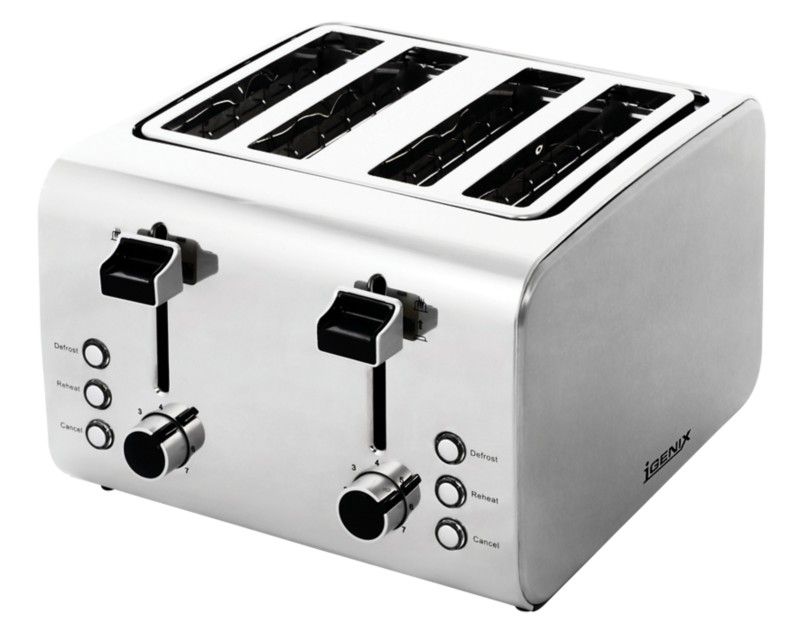 Igenix IG3204 4 Slice Toaster - Silver - Image 1