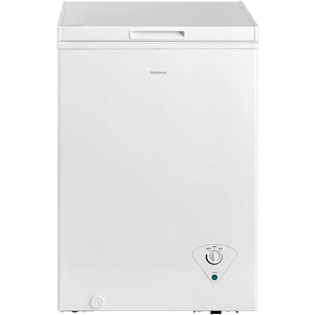 STATESMAN CHF100 Chest Freezer - White, White - Image 1