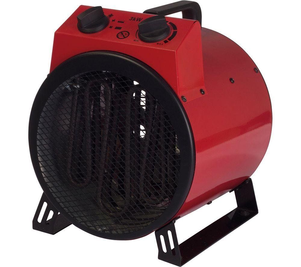 3000W Industrial Fan Heater - Red - Image 1