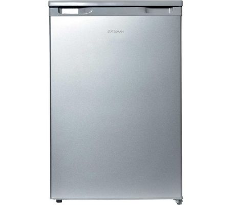 55cm Under Counter Fridge With 4* Ice Box Silver - Silver