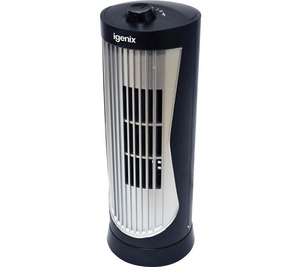 IGENIX DF0020 Portable Tower Fan - Black, Black,Silver/Grey - Image 1