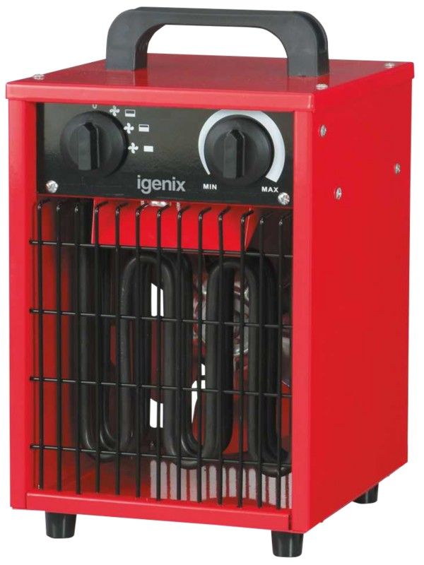 2000W Industrial Fan Heater - Red - Image 1