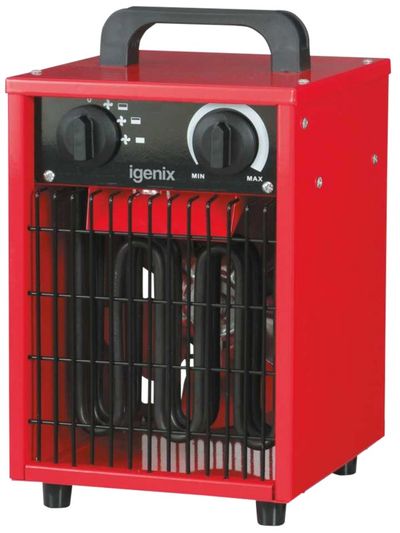 2000W Industrial Fan Heater - Red