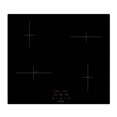 4 Zone Induction Hob with Touch Control - Black