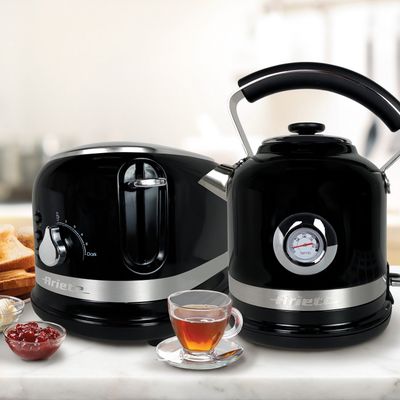 ARIETE Moderna ARPK31 2-Slice Toaster & Traditional Kettle Bundle - Black, Black