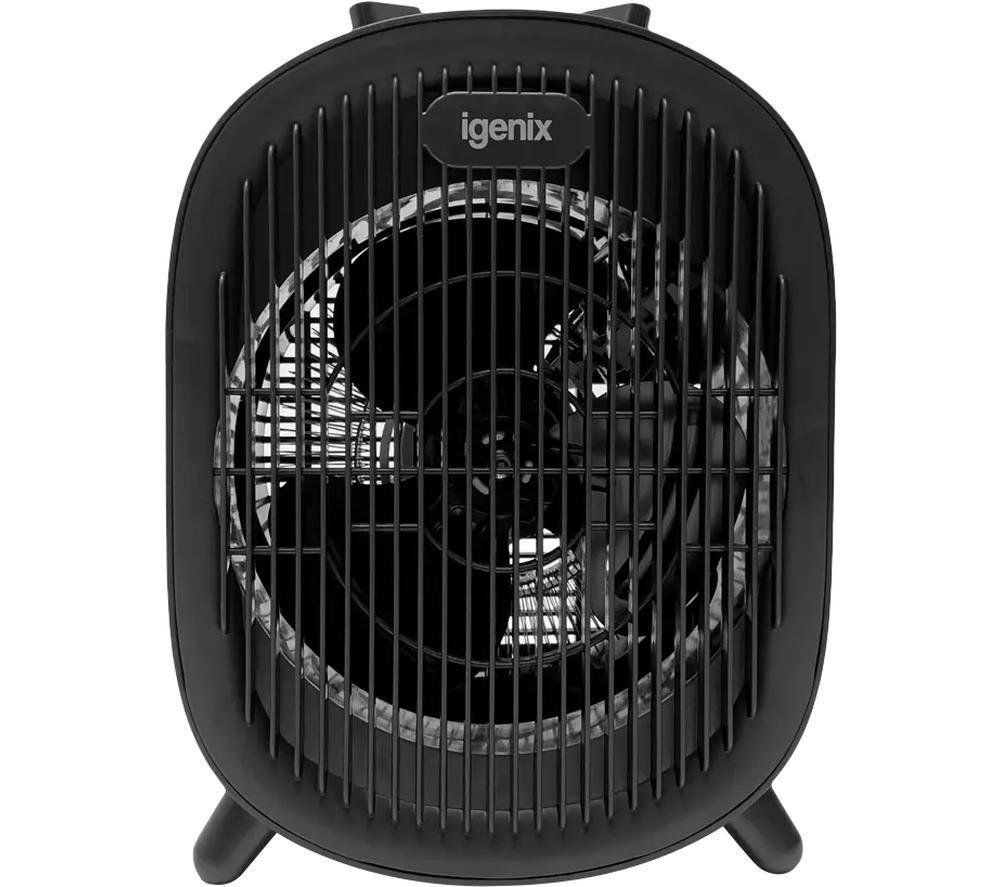 Portable 2Kw Upright Fan Heater - Black - Image 1