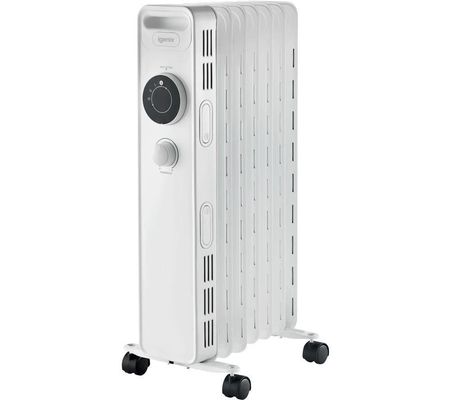 IGENIX IG2615 Portable Oil-Filled Radiator - White, White