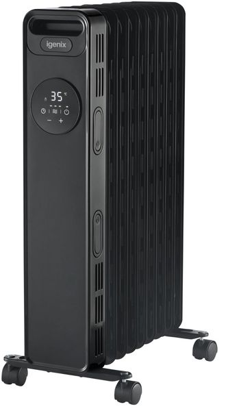 IGENIX IG2621BL Portable Oil-Filled Radiator - Black, Black