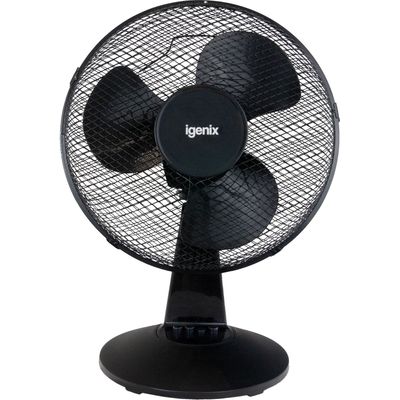 Igenix 12 Inch Desk Fan Black - Black