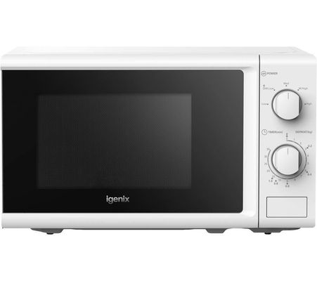 Igenix 20L 800W Manual Solo Microwave - White