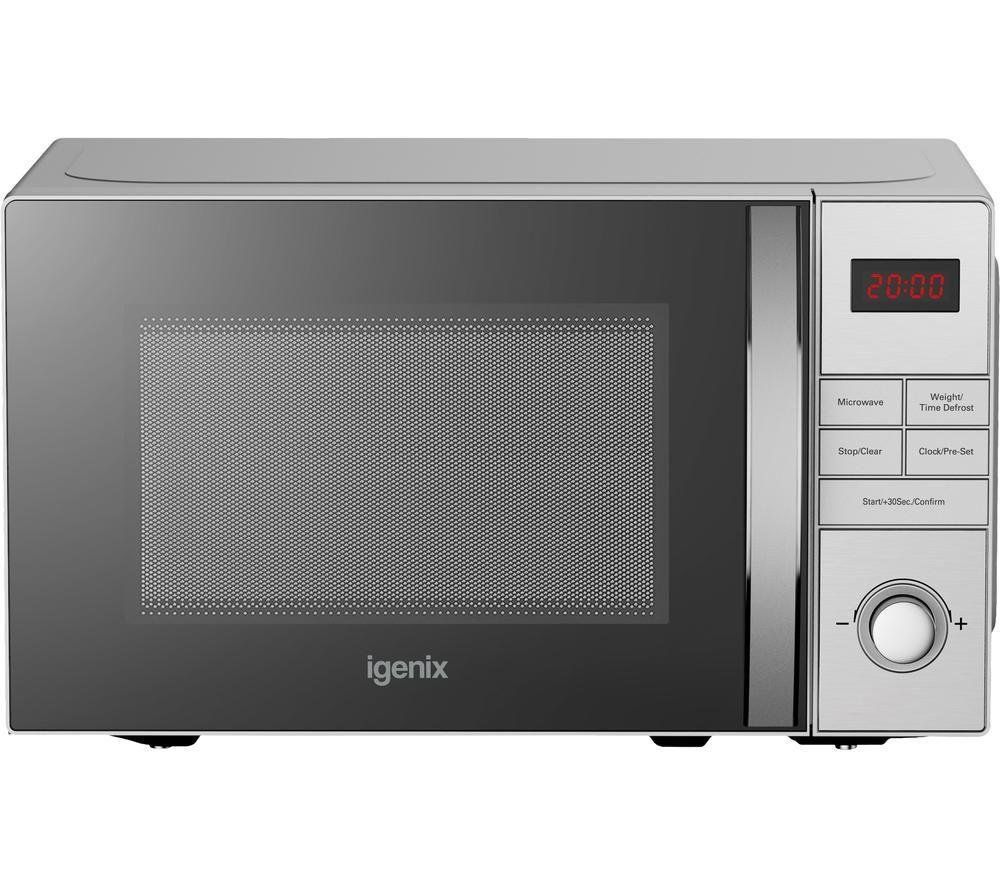 IGENIX IGM0821SS Solo Microwave - Stainless Steel, Stainless Steel - Image 1