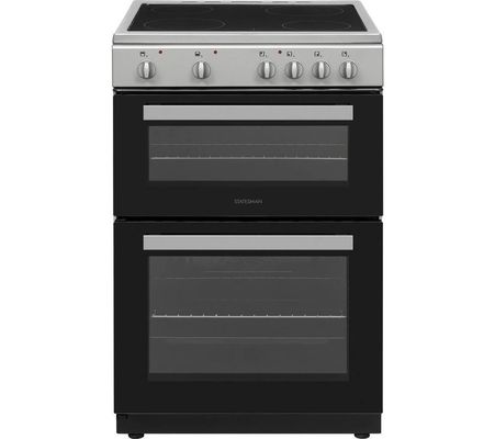 STATESMAN EDC60S2 60 cm Electric Ceramic Cooker - Silver, Silver/Grey