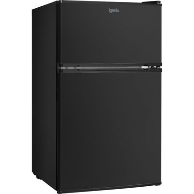 IGENIX IG347FFB Undercounter Fridge Freezer - Black, Black