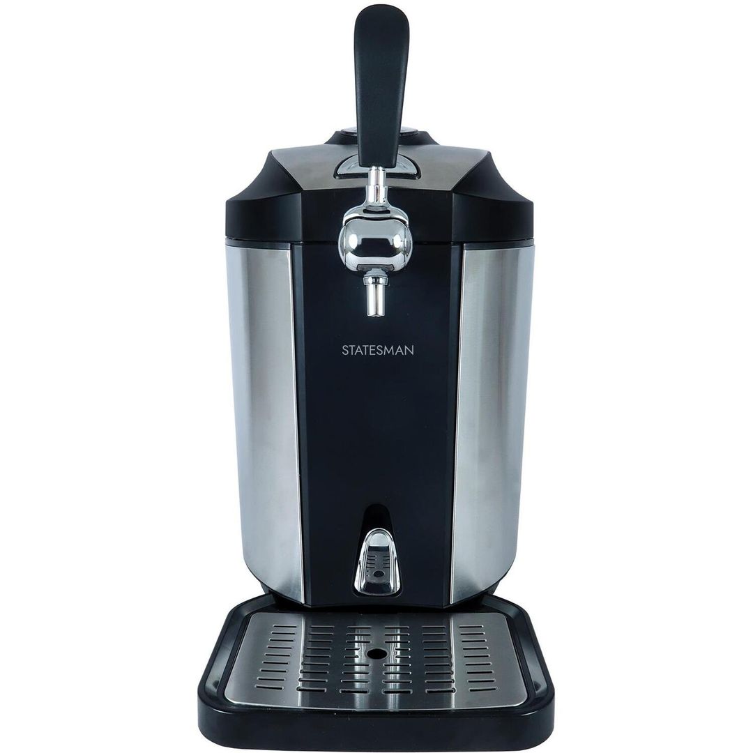 STATESMAN SKBD0500SS Beer Dispenser - Black & Silver, Black,Silver/Grey - Image 1