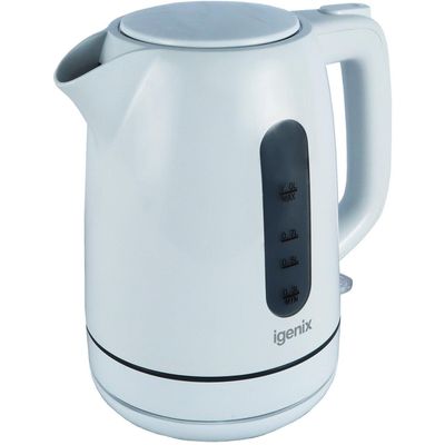 IGENIX IGK01022W Electric Jug Kettle - White, White