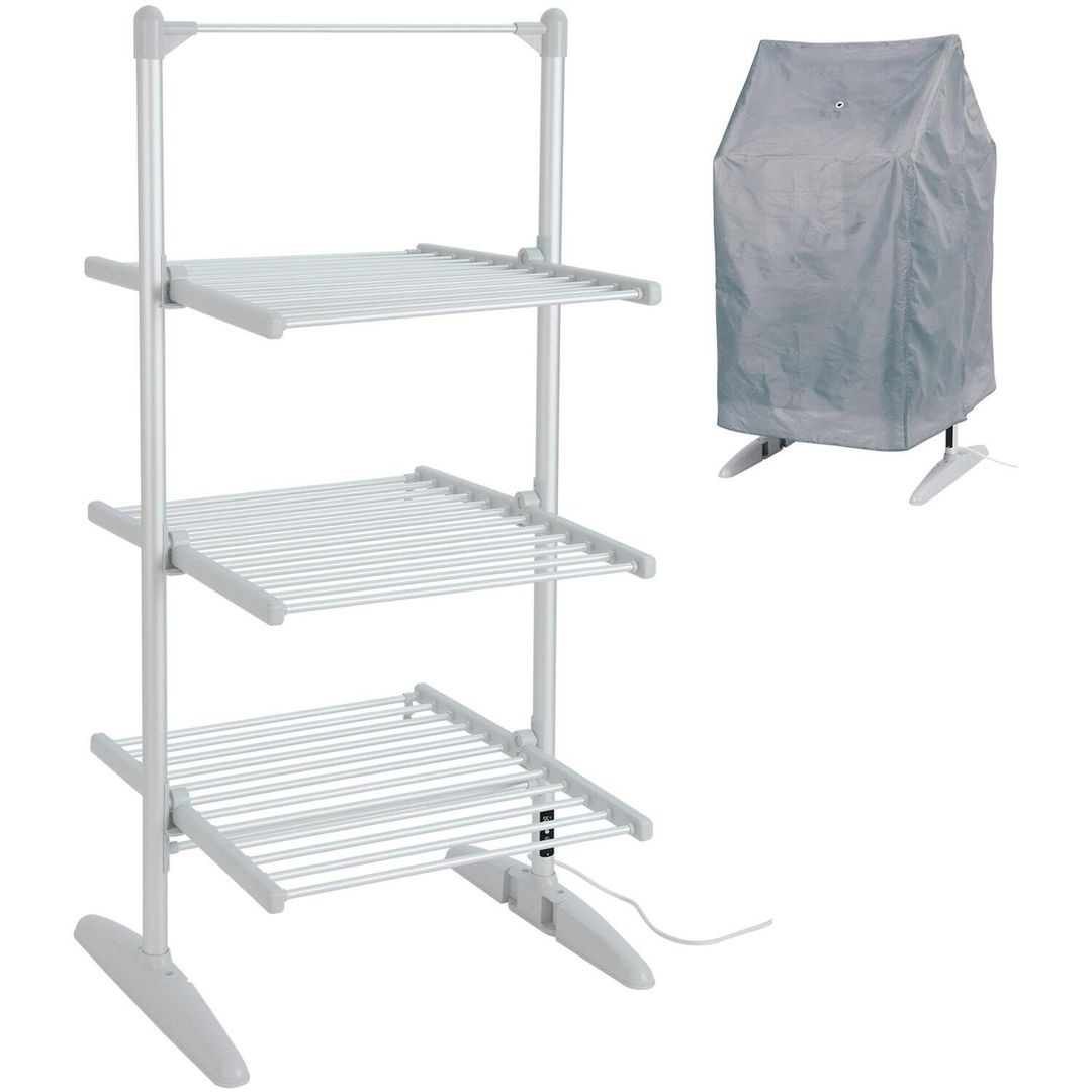IGENIX IGHA02236S Heated Clothes Airer - Silver - Image 1