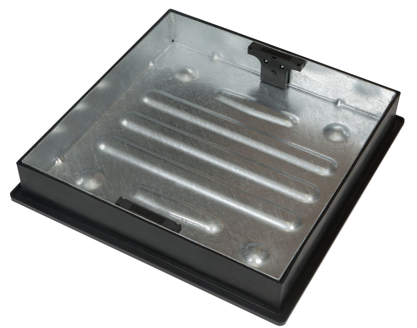 Clark Drain Recessed Square To Round Pavior Manhole Cover and Frame 450mm Diameter - Image 1