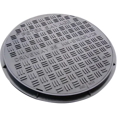 Clark-Drain Dual Locking Polypropylene Inspection Chamber Cover and Frame Driveway 450mm Diameter - Thumbnail 2