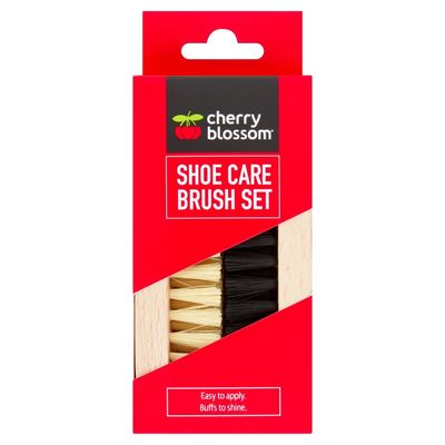 Cherry Blossom Platinum Deluxe Shoe Care Brush Set