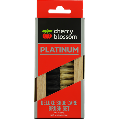 Cherry Blossom Platinum Deluxe Shoe Care Brush Set - Thumbnail 2