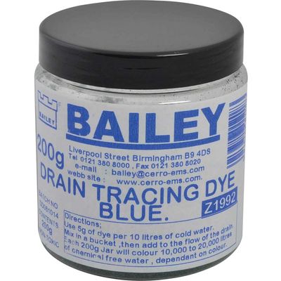 Bailey 1992 1992 Drain Tracing Dye - Blue