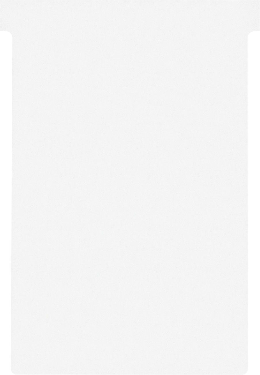 Nobo T-Cards Size 4 White (100) - Image 1