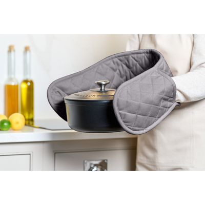 Dexam Love Colour Double Oven Gloves - Slate Grey - Slate Grey