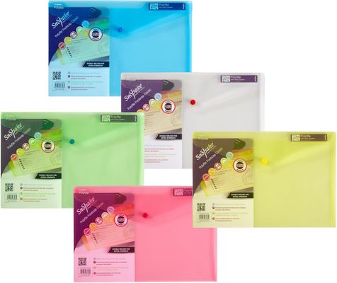 Snopake 10087X folder Polypropylene (PP) Blue Green Red Transparent Yellow