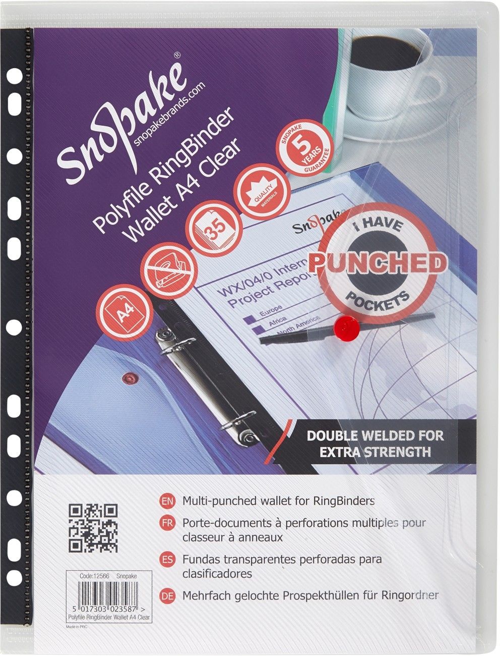 Snopake Polyfile RingBinder Wallet - Image 1