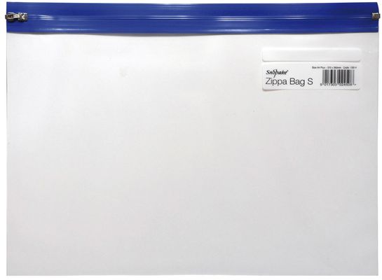 Snopake Zippa Bag A4+ Blue Polypropylene (PP) A4+ - Thumbnail 2