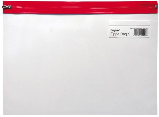 Snopake Zippa Bag A4+ Red Polypropylene (PP) A4+ - Thumbnail 2