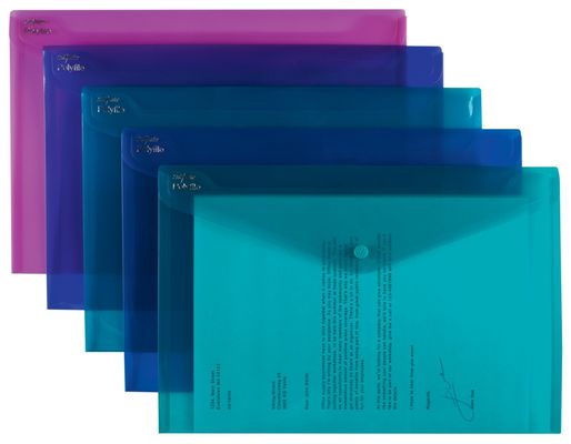 Snopake Polyfile Electra - Assorted Colour Packs - A4 Plus (foolscap) Electra Asst Polypropylene (PP)
