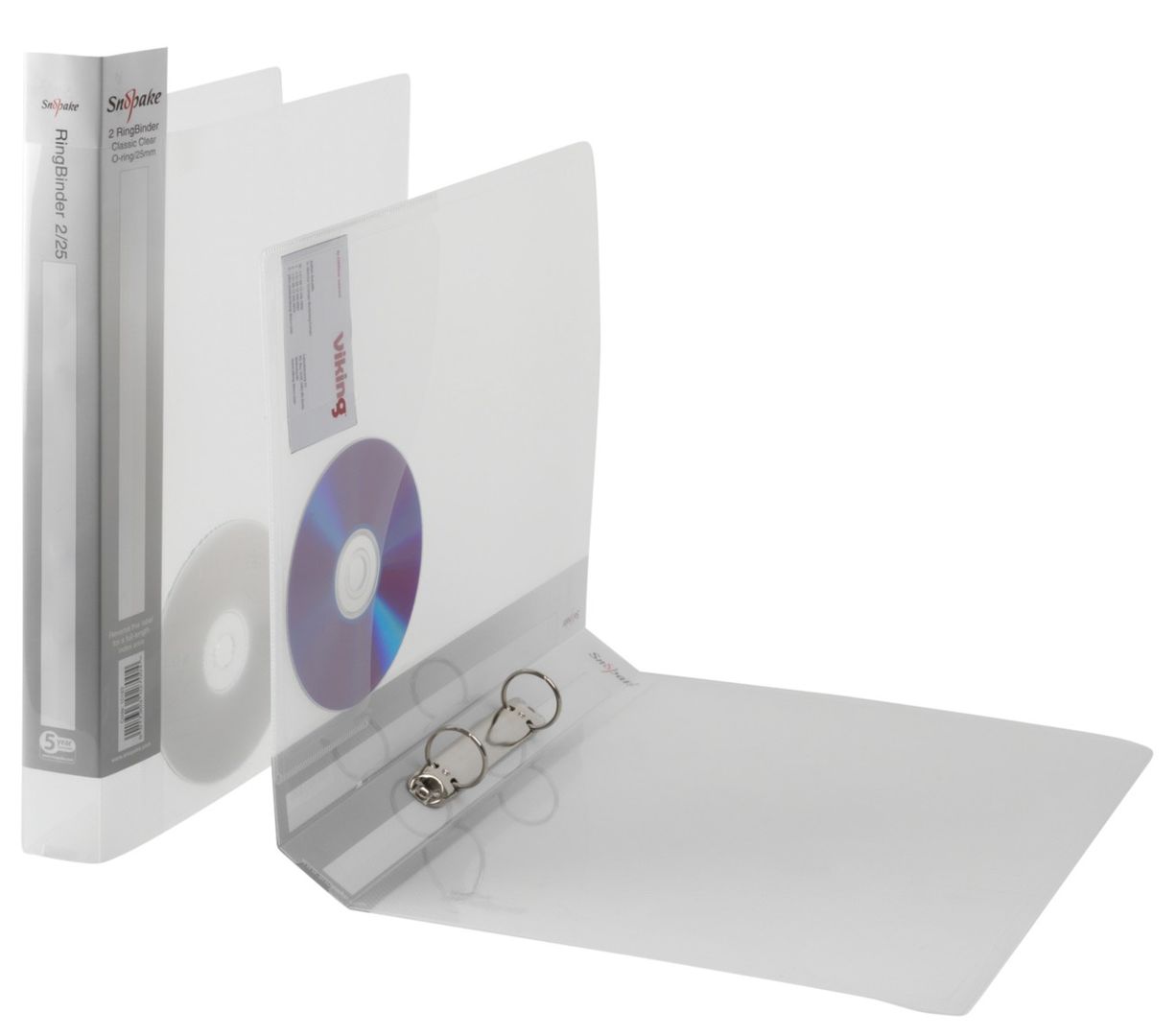 Snopake 10183 ring binder A4 Transparent - Image 1