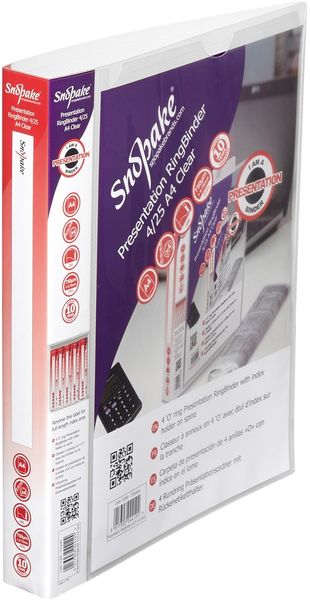 Snopake 13386 ring binder Transparent
