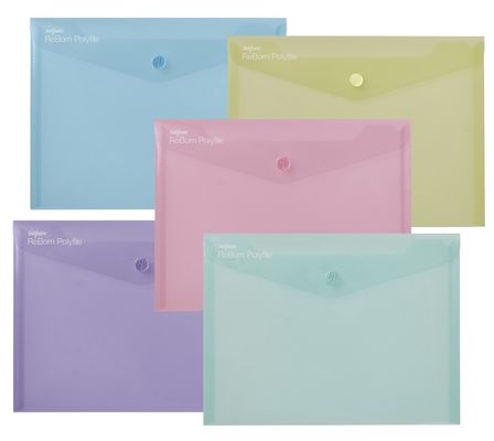 Snopake REBORN POLYFILE A5 AST PK5