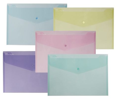 Snopake REBORN POLYFILE FC AST PK5