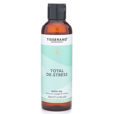 Tisserand Aromatherapy Aromatherapy De-stress Bath Oil in Clear