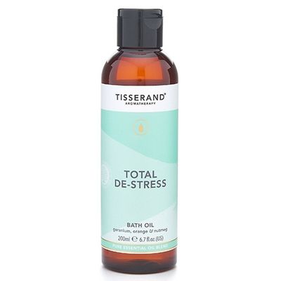 Tisserand Aromatherapy Aromatherapy De-stress Bath Oil in Clear - Thumbnail 2