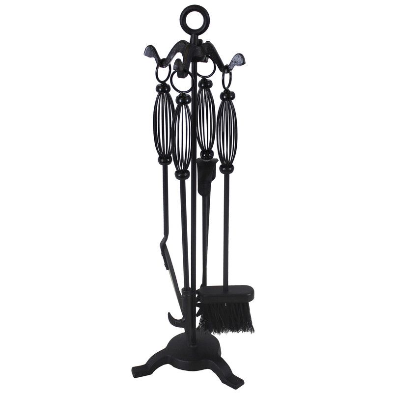 JVL Pennine Fireside Companion Tool Set - Black - Image 1