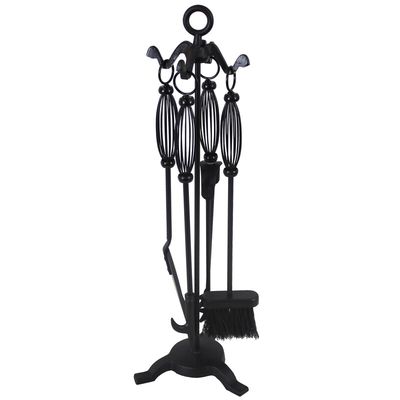 JVL Pennine Fireside Companion Tool Set - Black