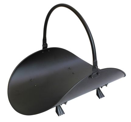 Mendip Fireside Accessory Log Coal Holder - Black
